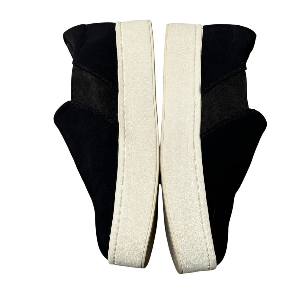 Vince Warren Black Platform Slip-On Euc - image 3